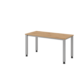 Schreibtisch mit 4-Fuß rund, 69-81 cm hoch | Small Office