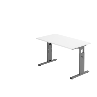 Schreibtisch mit C-Fuß, 65-85 cm hoch | Small Office