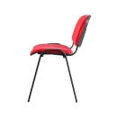 Conference chair without armrests, red