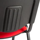 Conference chair without armrests, red