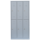 Lüllmann® XL Garderobenschrank, 3 Abteile doppelstöckig, H 1950 x B 885 x T 500 mm, grau