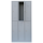 Lüllmann® XL Garderobenschrank, 3 Abteile doppelstöckig, H 1950 x B 885 x T 500 mm, grau