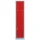 Lüllmann® Garderobenschrank, 1 Abteil doppelstöckig, H 1800 x B 415 x T 500 mm, grau/feuerrot