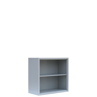 Lüllmann® Aktenregal, 2 OH, 750 x 800 x 383 mm, grau