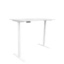 E-Schreibtisch, wei&szlig;, 60-125 cm hoch, 180x80 cm | L&uuml;llmann&reg;
