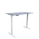 E-Schreibtisch, grau, 60-125 cm hoch, 180x80 cm | L&uuml;llmann&reg;