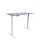 E-Schreibtisch, grau, 60-125 cm hoch, 180x80 cm | Lüllmann®