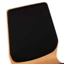 Wooden shell chair without armrests