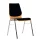 Wooden shell chair without armrests