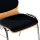 Wooden shell chair without armrests