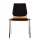 Wooden shell chair without armrests