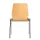 Wooden shell chair without armrests