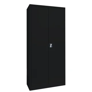 Aktenschrank schwarz, 4,5 OH, 38 cm tief | Lüllmann®