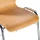 Wooden shell chair without armrests