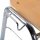 Wooden shell chair without armrests