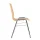 Wooden shell chair without armrests