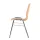 Wooden shell chair without armrests