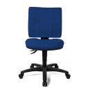 Bürodrehstuhl, Formschaumlehne, GS zertifiziert, blau