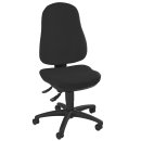 Office swivel chair - black polyamide base - black