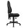 Office swivel chair - black polyamide base - dark grey