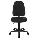 High Swivel chair - Black polyamide base - black