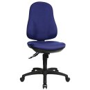 High Swivel chair - Black polyamide base - blue