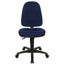 High Swivel chair - Black polyamide base - blue