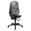High Swivel chair - Black polyamide base - blue