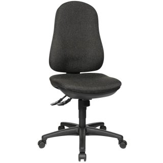 High Swivel chair - Black polyamide base - blue