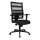 Swivel chair with armrests - Black polyamide base - black