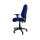High swivel chair with arm rests - blue