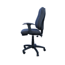 High swivel chair with arm rests - dark grey