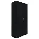 Aktenschrank schwarz, 5 OH, 60 cm tief | Lüllmann®