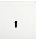 L&uuml;llmann&reg; Wandh&auml;ngeschrank, 600 x 400 x 300 mm, lichtgrau/blau