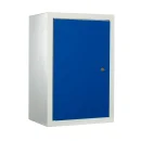 L&uuml;llmann&reg; Wandh&auml;ngeschrank, 600 x 400 x 300 mm, lichtgrau/blau