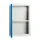 Lüllmann® Wandhängeschrank, 600 x 400 x 300 mm, lichtgrau/blau