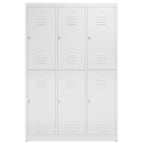 B-WARE - Spind weiß, 120 cm, 3 Abteile...