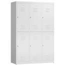 B-WARE - Spind weiß, 120 cm, 3 Abteile...