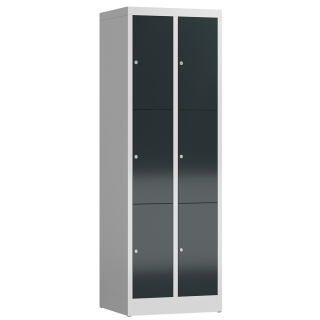 B-WARE - Fächerschrank anthrazit, 60 cm, 6 Fächer | Serie ClassiX
