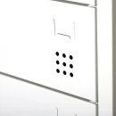 Laptopschrank wei&szlig;, 50 cm breit, 10 F&auml;cher | L&uuml;llmann&reg;