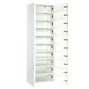 Laptopschrank wei&szlig;, 50 cm, 10 F&auml;cher, Steckdose | L&uuml;llmann&reg;