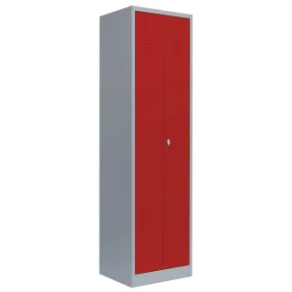 B-WARE -Spind rot, 2 Abteile, 1 Schloss, 50 cm | Lüllmann®