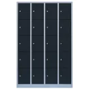 B - Wertfachschrank anthrazit, 120 cm, 20 Fächer |...