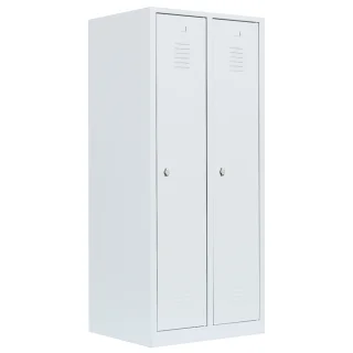 B-WARE - Spind weiß, 2 Abteile, 80 cm breit | Lüllmann®
