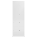 B - Fächerschrank weiß, 60 cm breit, 8...