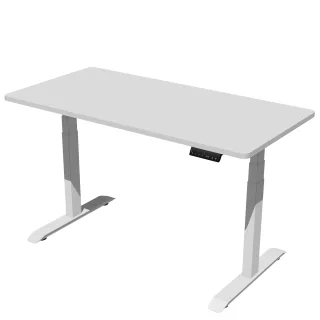 E-Schreibtisch, 60-125 cm hoch, 120x80 cm | Lüllmann®