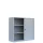 Schiebetürenschrank Schwebetürenschrank Metall abschließbar 109x120x45cm grau X-550145