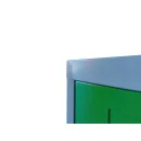 B-WARE - Spind gr&uuml;n, 120 cm breit, 4 Abteile | Serie ClassiX