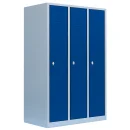 B-WARE - Spind blau, 3 Abteile, 120 cm breit |...