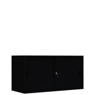 Sliding door cabinet, 2 x 1 shelf